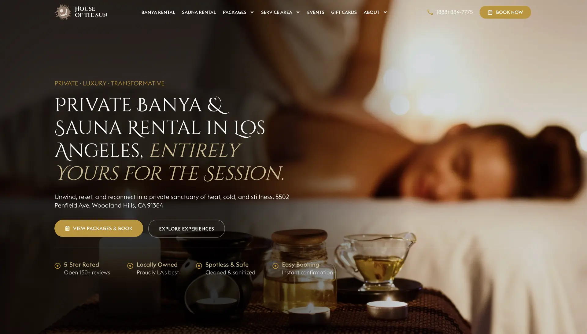 House of The Sun website screenshot