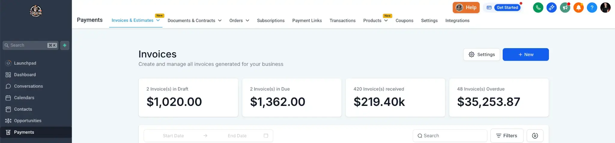 Simplify Transactions — ProsBuddy CRM screenshot