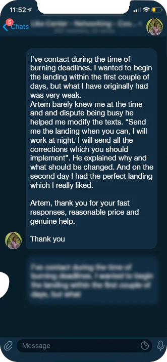 ProsBuddy client message 1