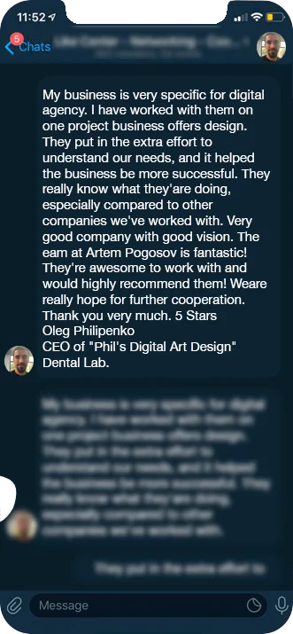 ProsBuddy client message 6